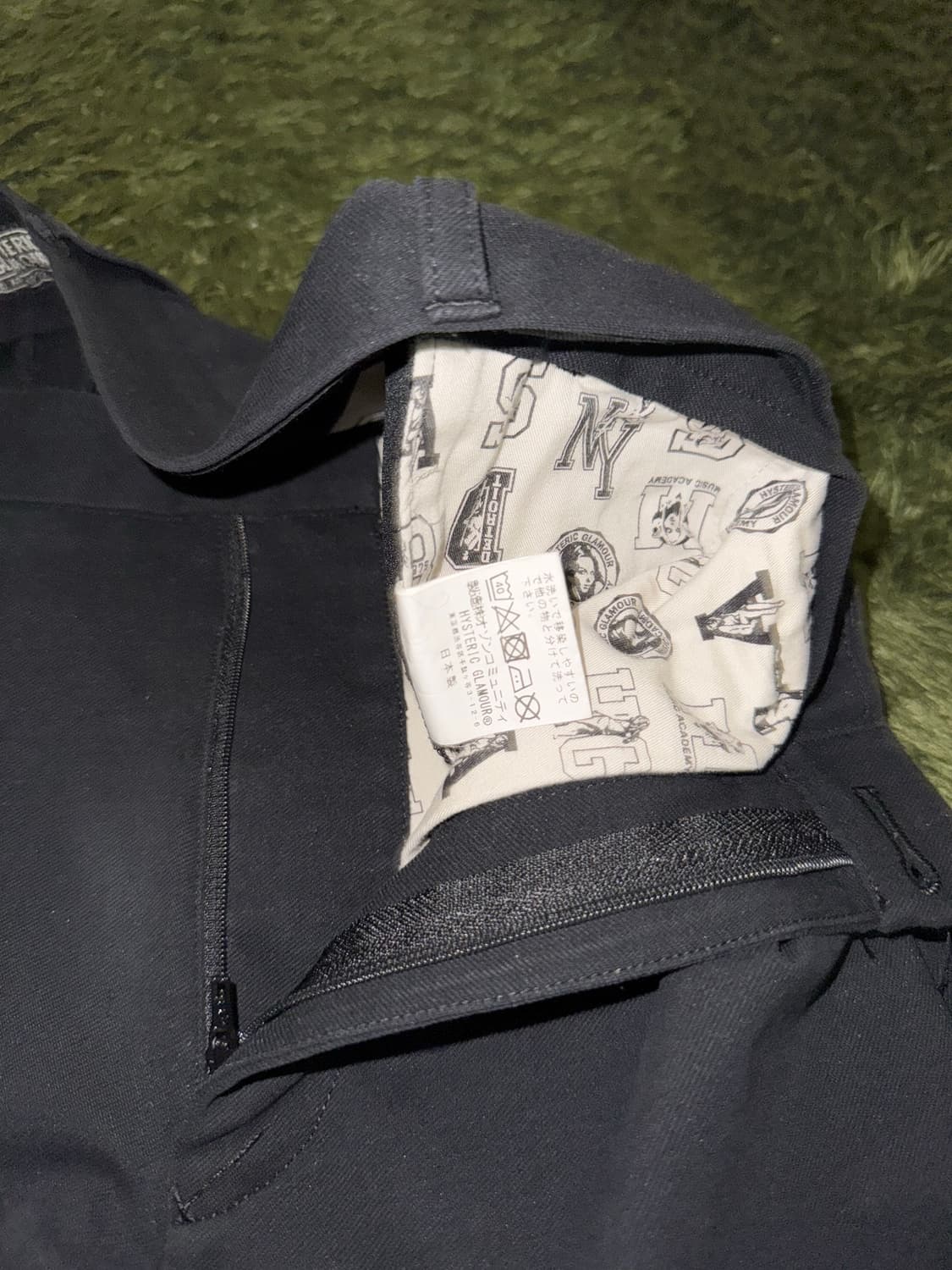 [M] 히스테릭 글래머 코튼 폴리 블렌디드 이지 팬츠 블랙 상품이미지5