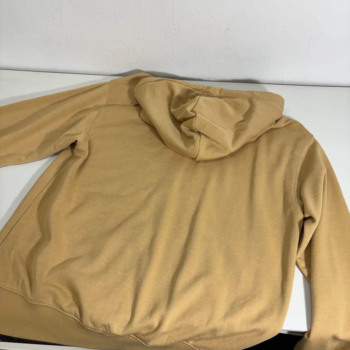 M MLB 베이지 NY 스몰로고 후드집업 상품이미지2