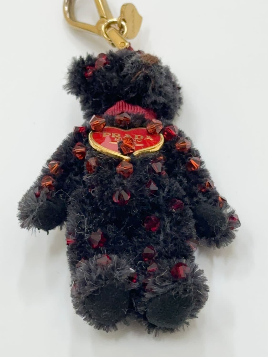 prada / 프라다 블랙 비즈 테디베어 키링  상품이미지8