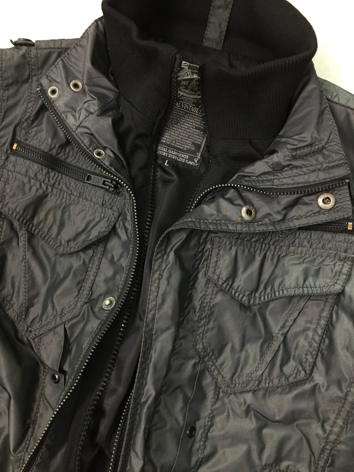 빈티지 아카이브 이중 칼라 멀티 포켓 유틸리티 재킷 상품이미지3