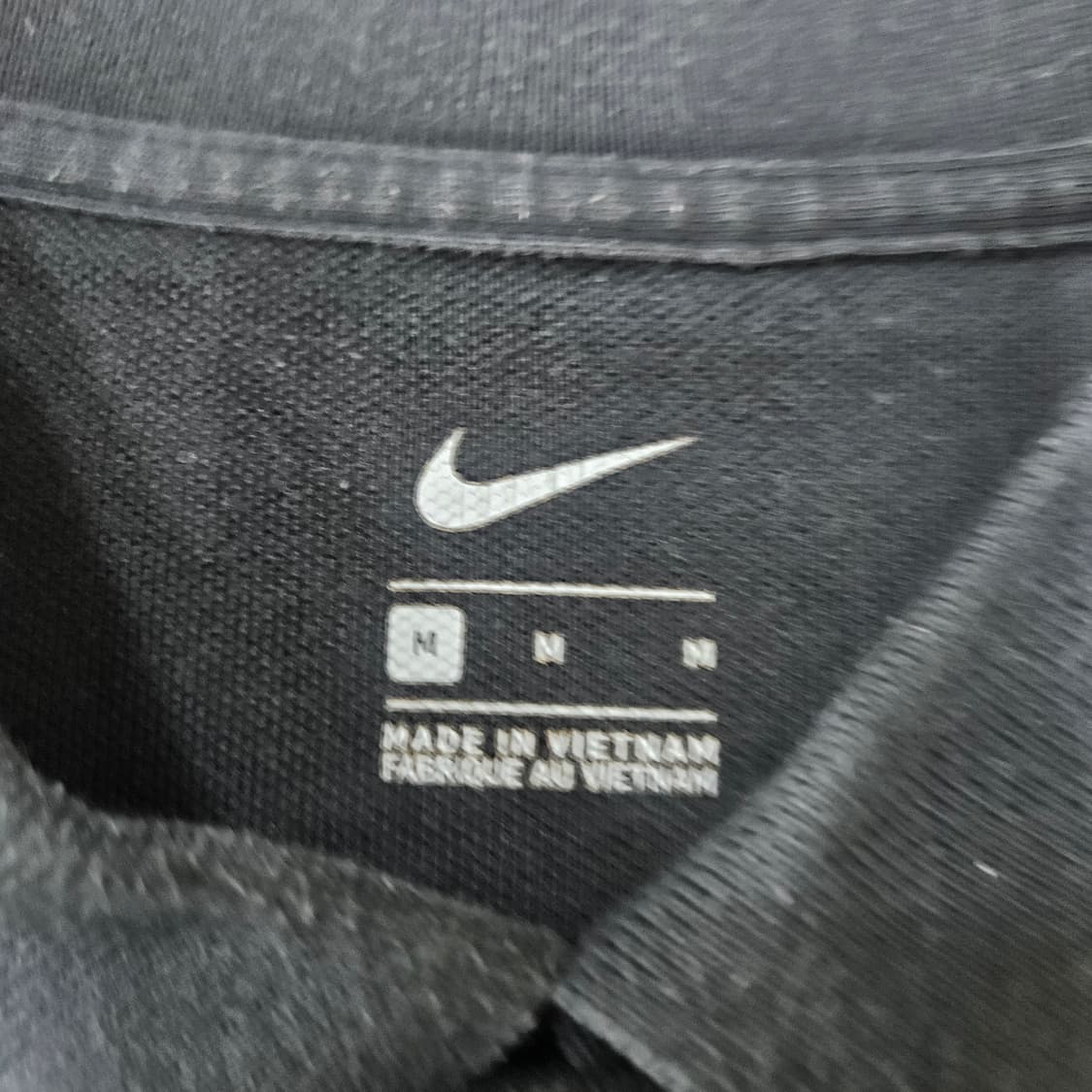 M 나이키 블랙 카라 반팔티 0325Y 상품이미지3