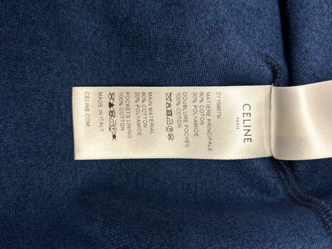 셀린느 트레오페 벨벳 집업 네이비 M 상품이미지8