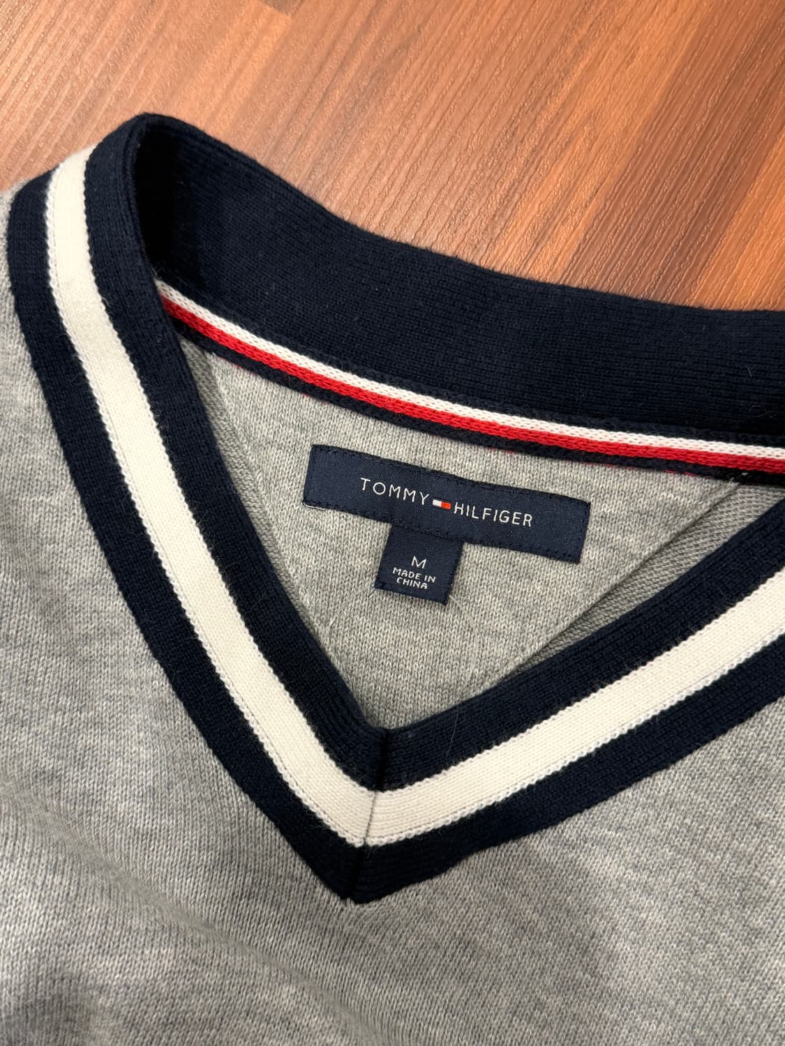 Tommy Hilfiger 타미힐피거 브이넥 코튼 니트 상품이미지7