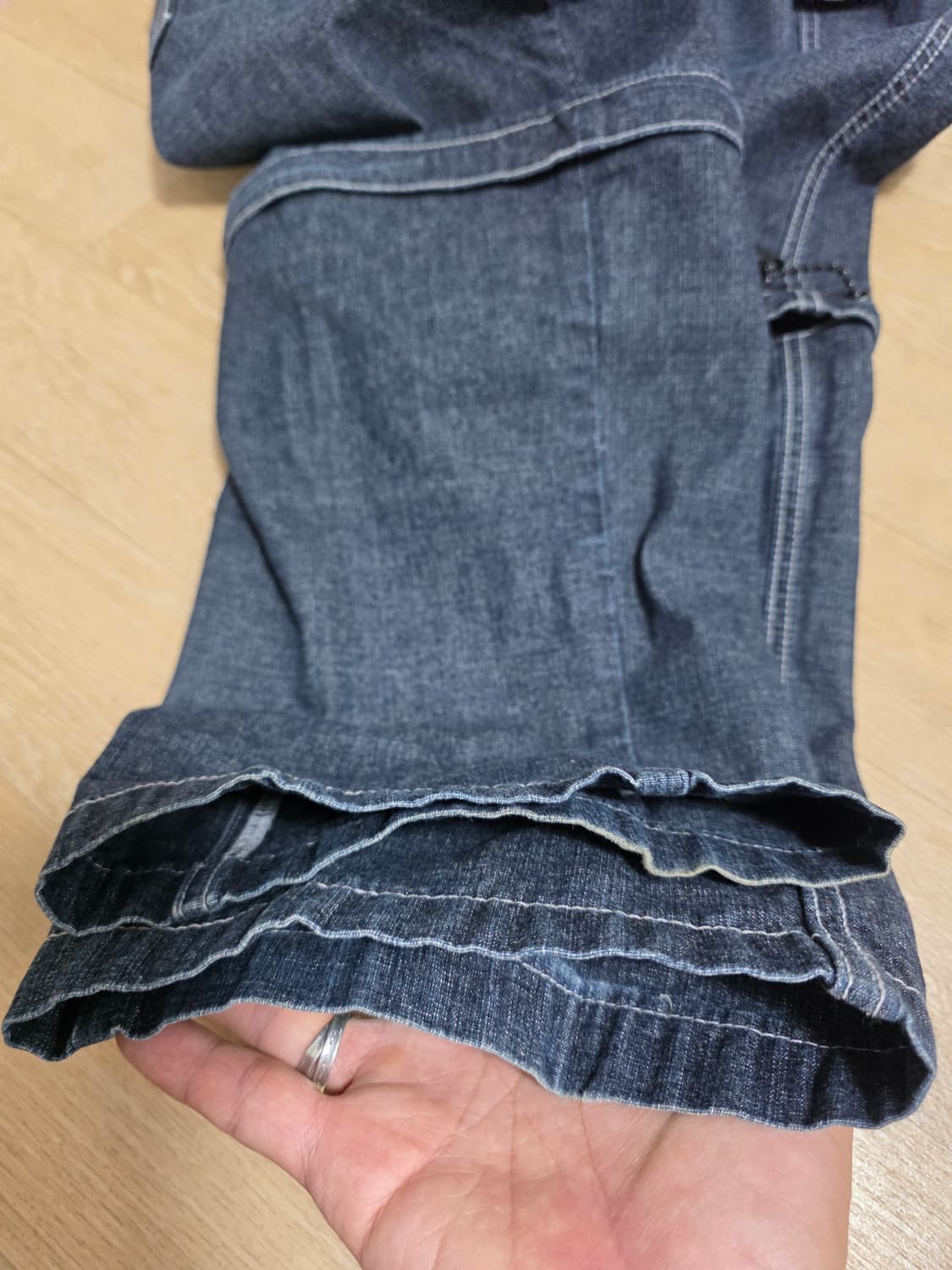 후부 투웨이 데님 카고 팬츠 32 상품이미지8