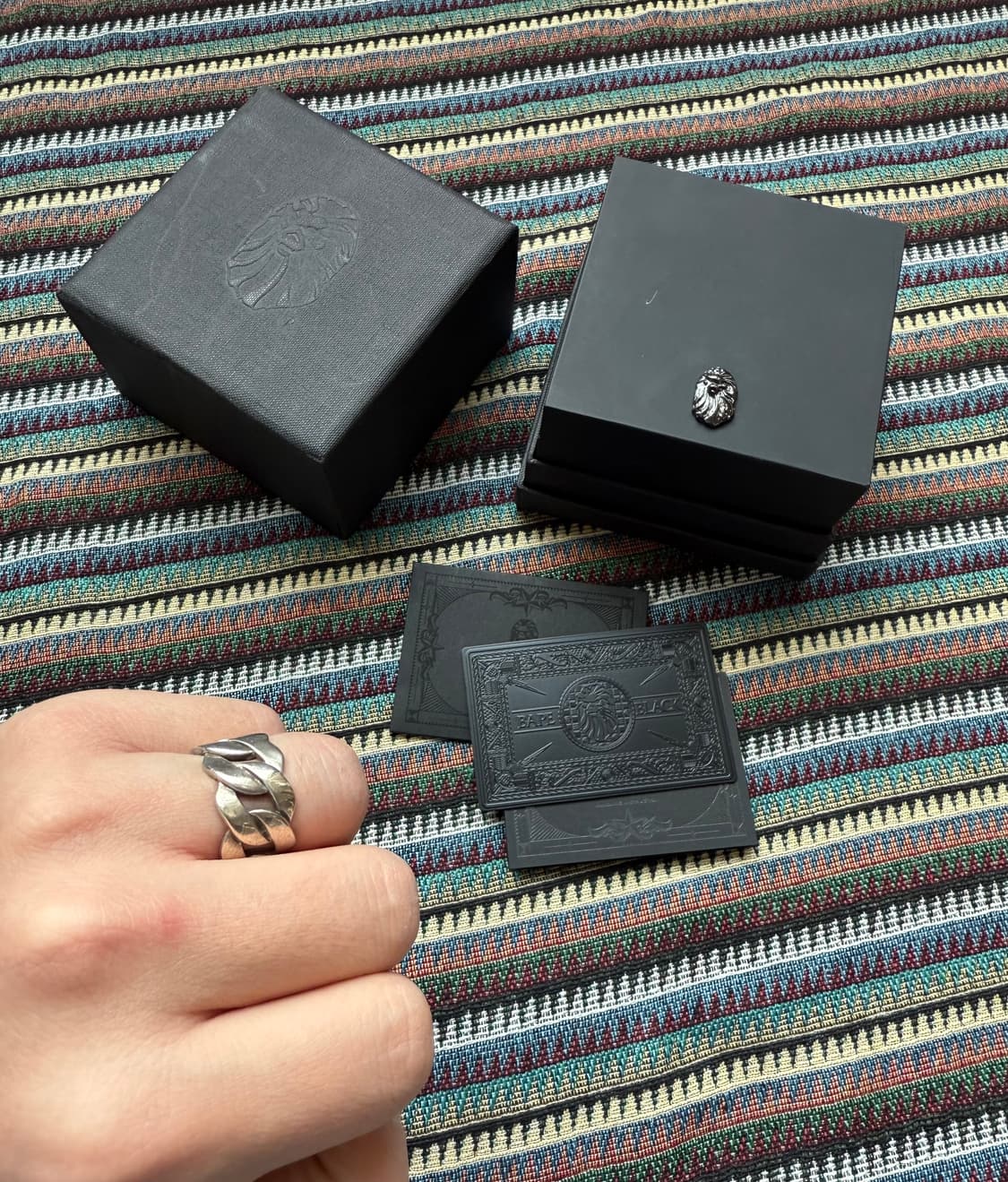 베이프 블랙라인 링 반지 상품이미지2