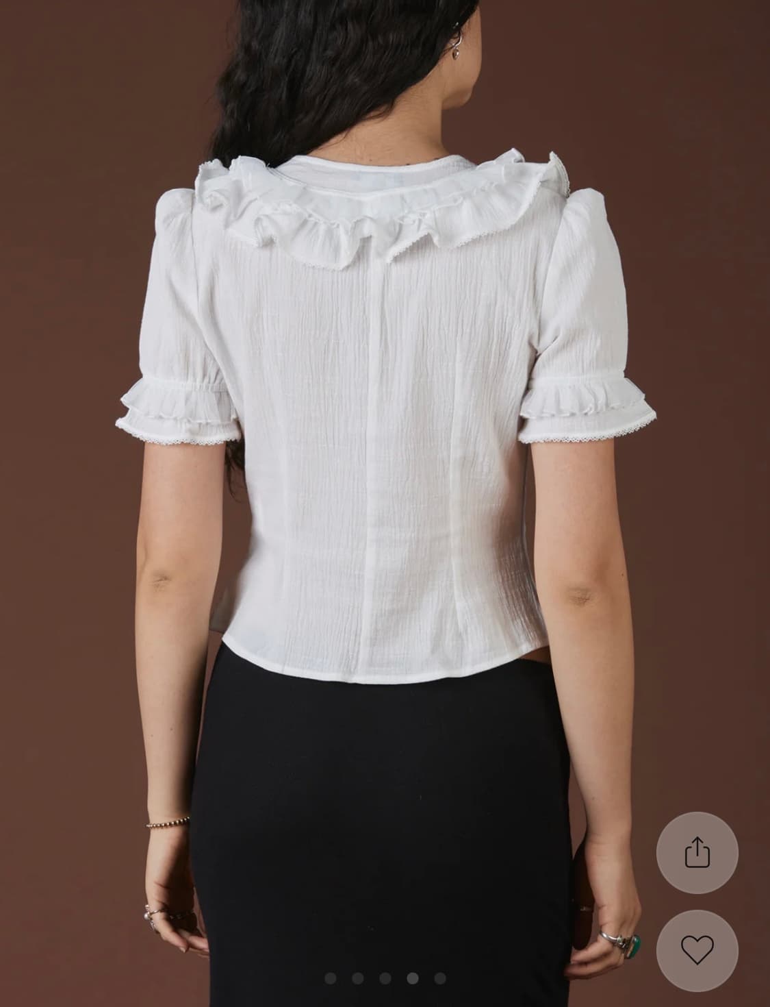 Unif gotha white blouse 상품이미지2