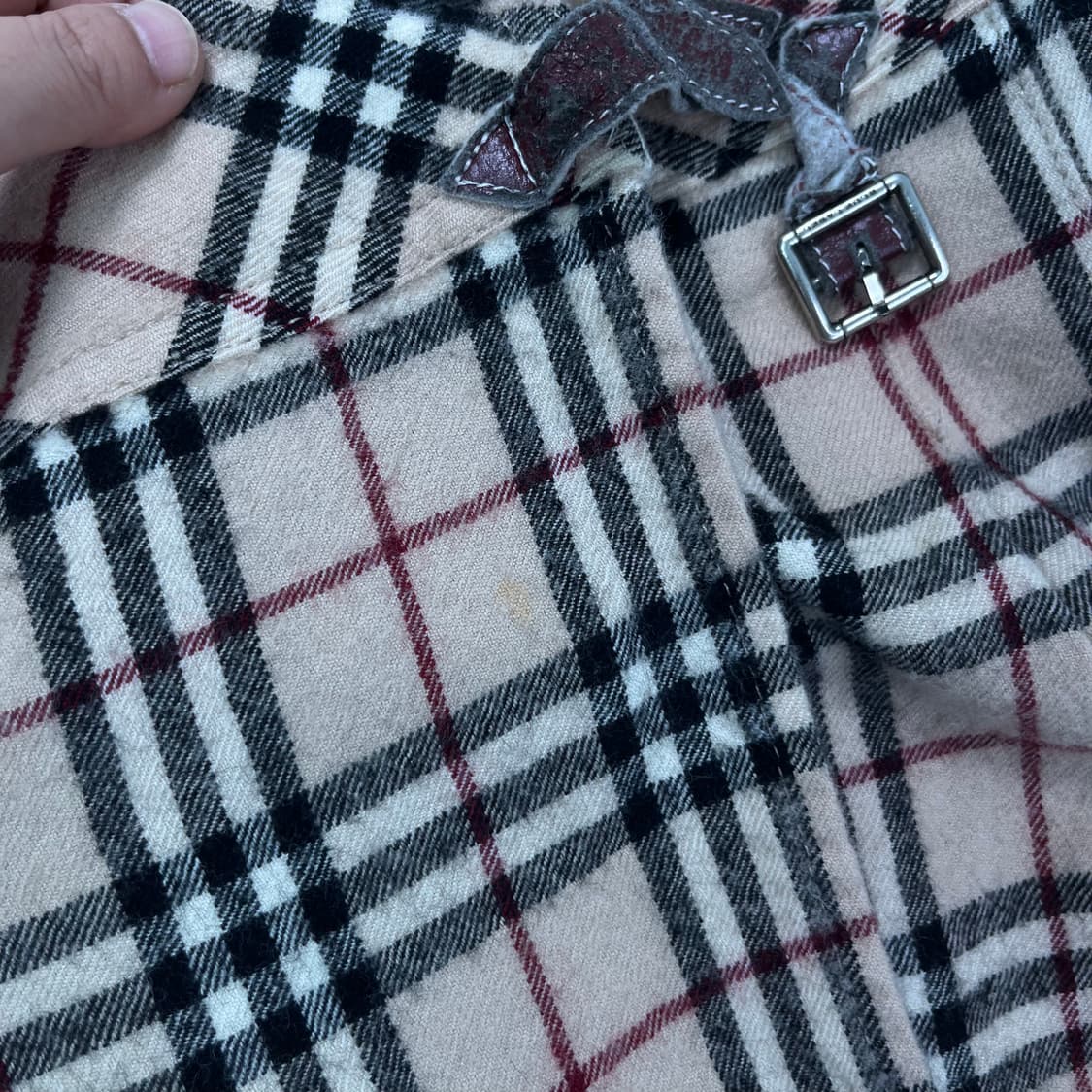 38 버버리 블루라벨 일본텍 울 노바체크 스커트 상품이미지7