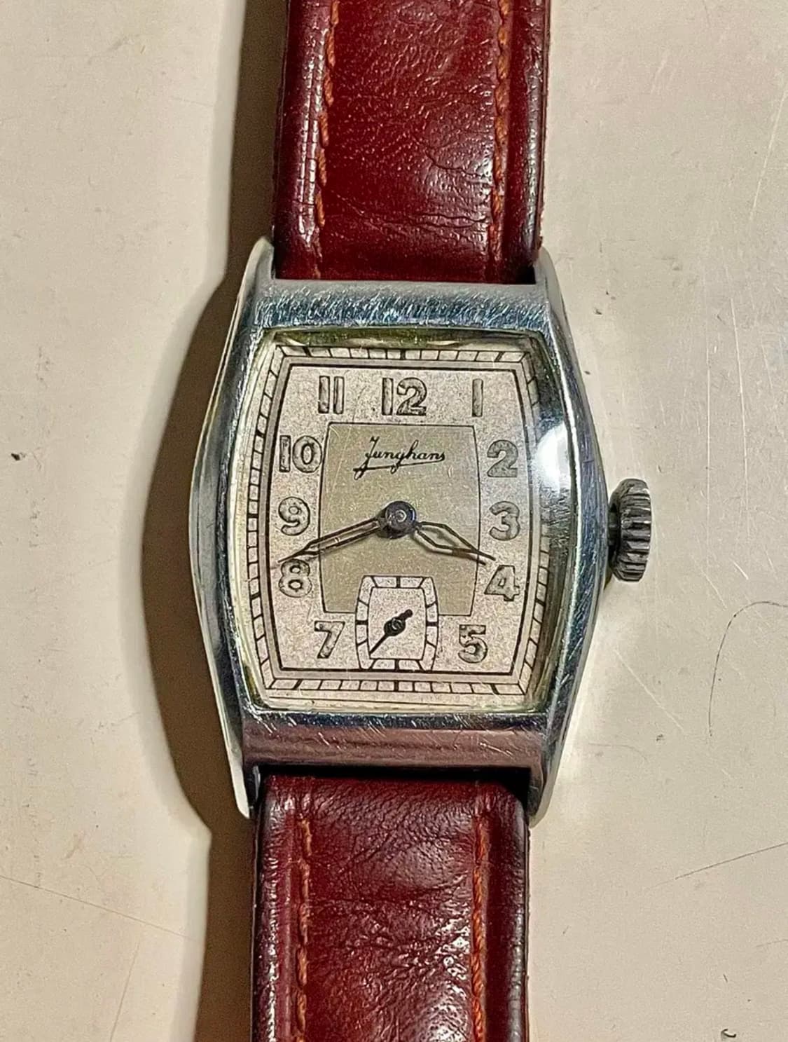 1930년대 빈티지 융한스 수동 시계 JUNGHANS 독일 상품이미지3