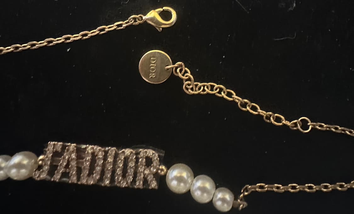 디올 J'ADIOR 진주 초커 목걸이 상품이미지1