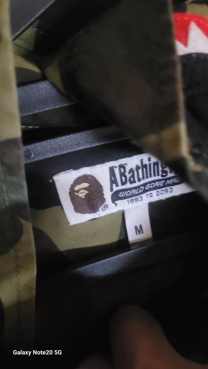 베이프 카모 후드 셔츠 상품이미지3