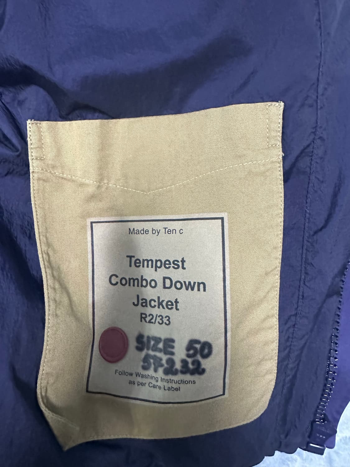 [새상품급] 텐씨 템페스트 콤보다운 50 퍼플네이비 상품이미지4