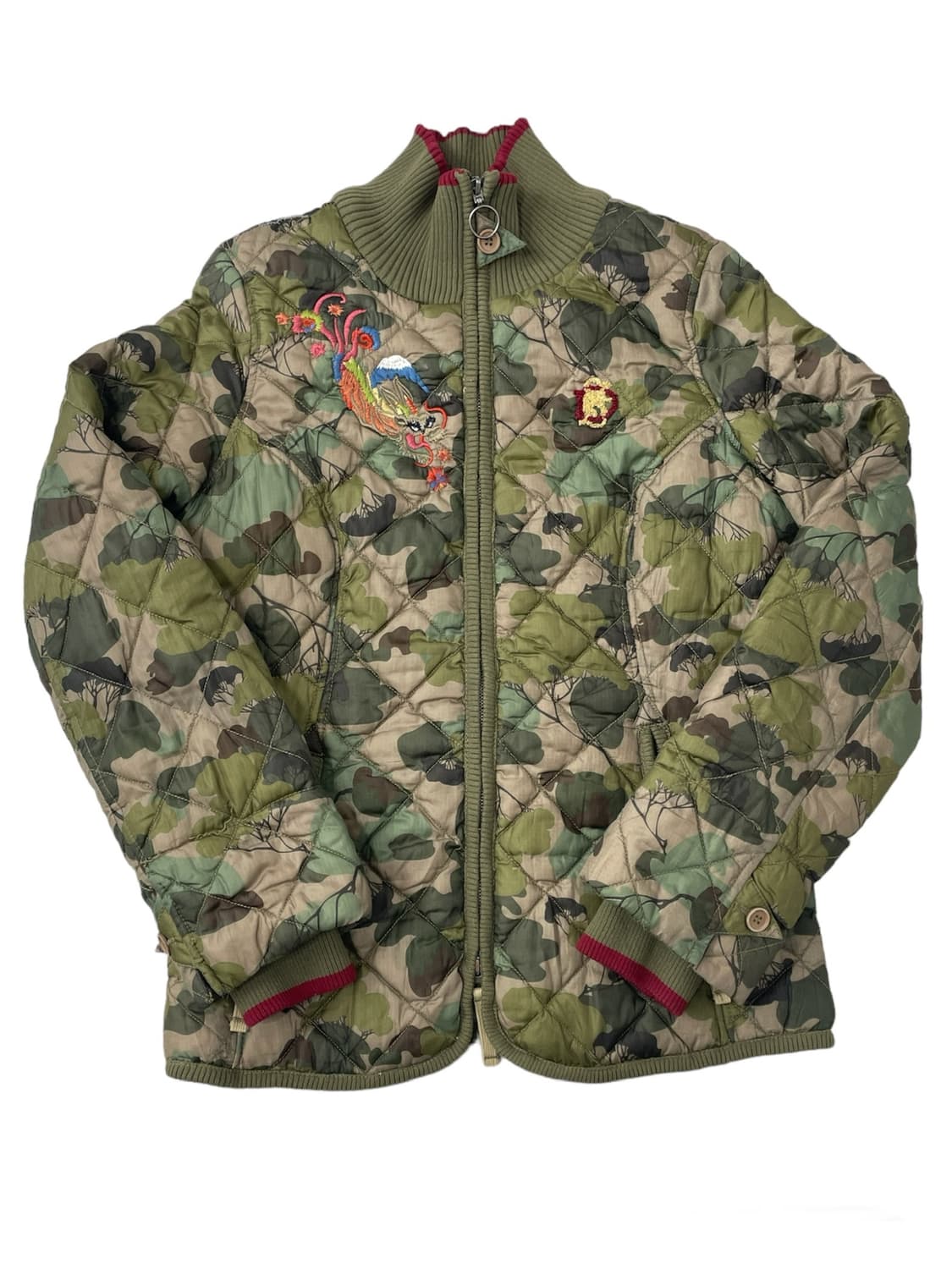 디젤 Diesel 카모플라쥬 오리엔탈 자수 퀼팅자켓 상품이미지1