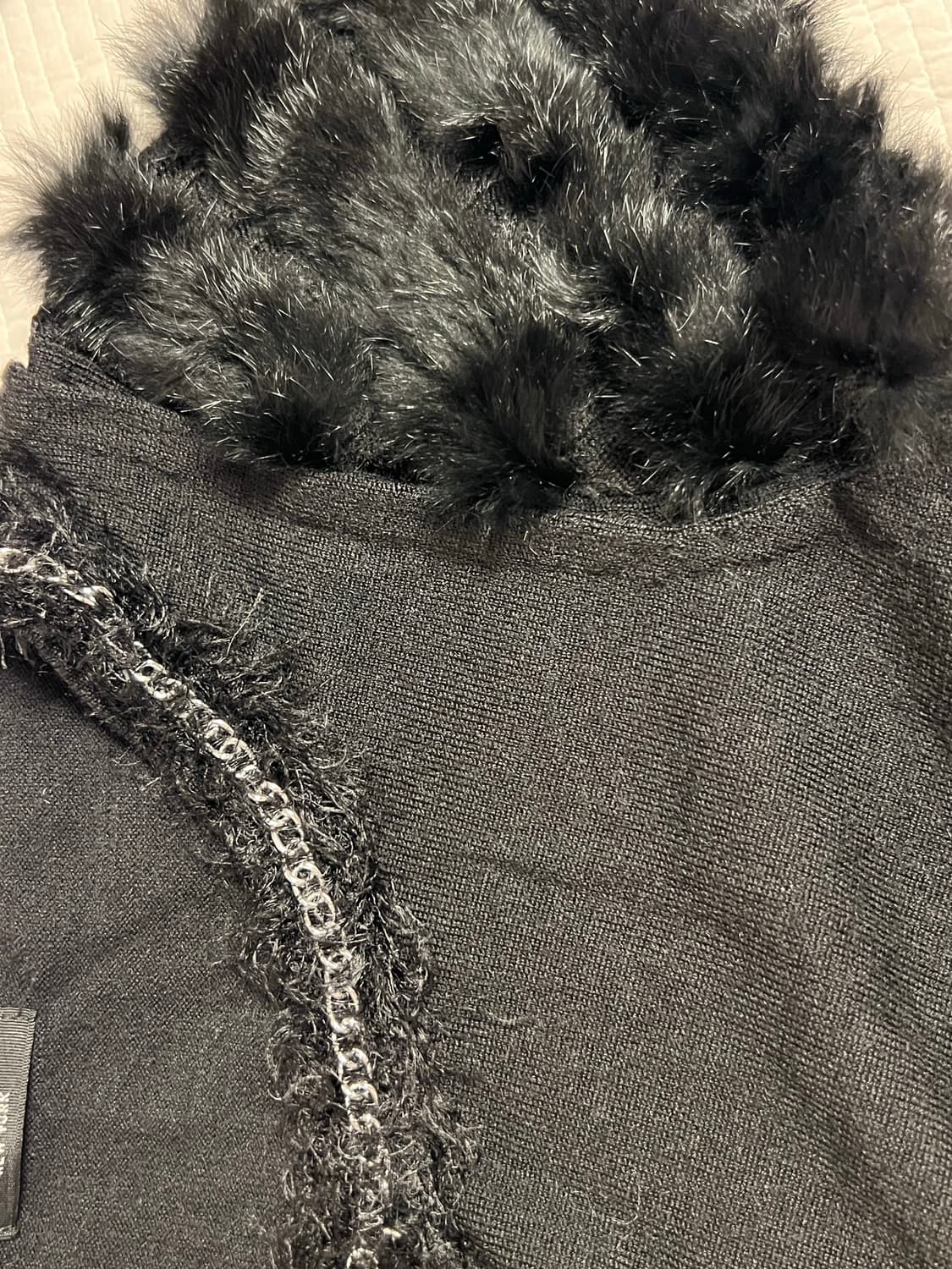 퍼 얇은 반팔 니트  상품이미지2