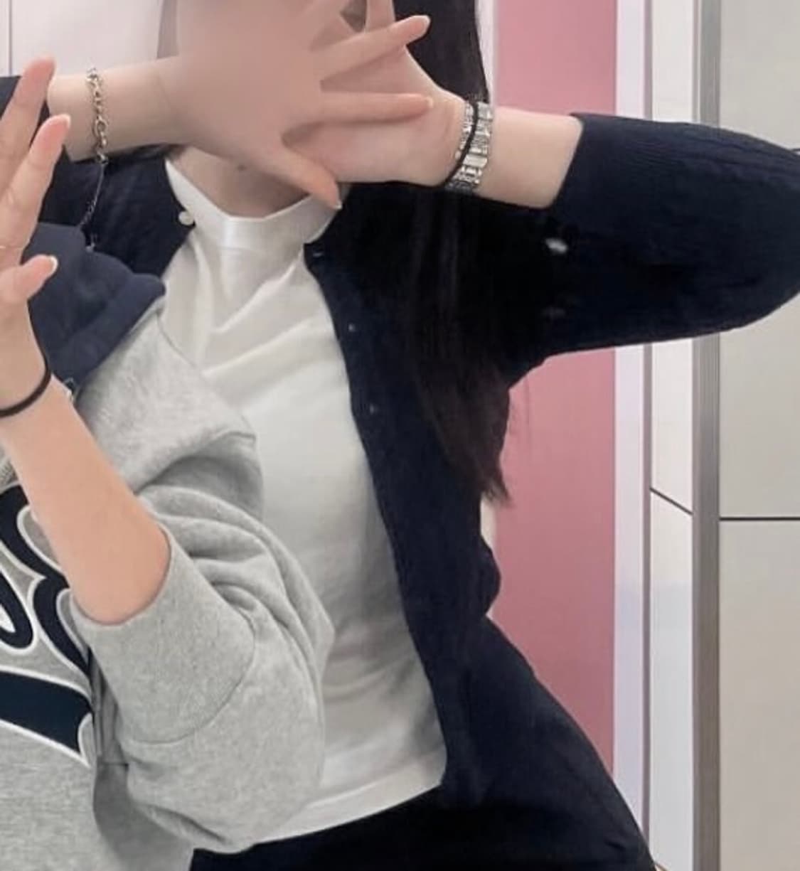 폴로 케이블 가디건 m 상품이미지2