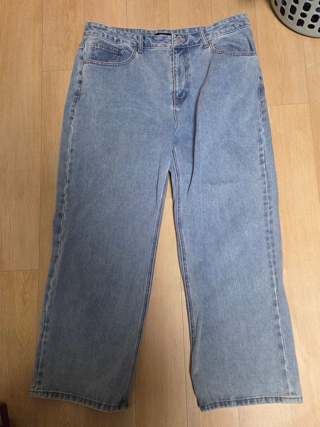 와이드 데님 팬츠 [라이트 인디고] 38 상품이미지1