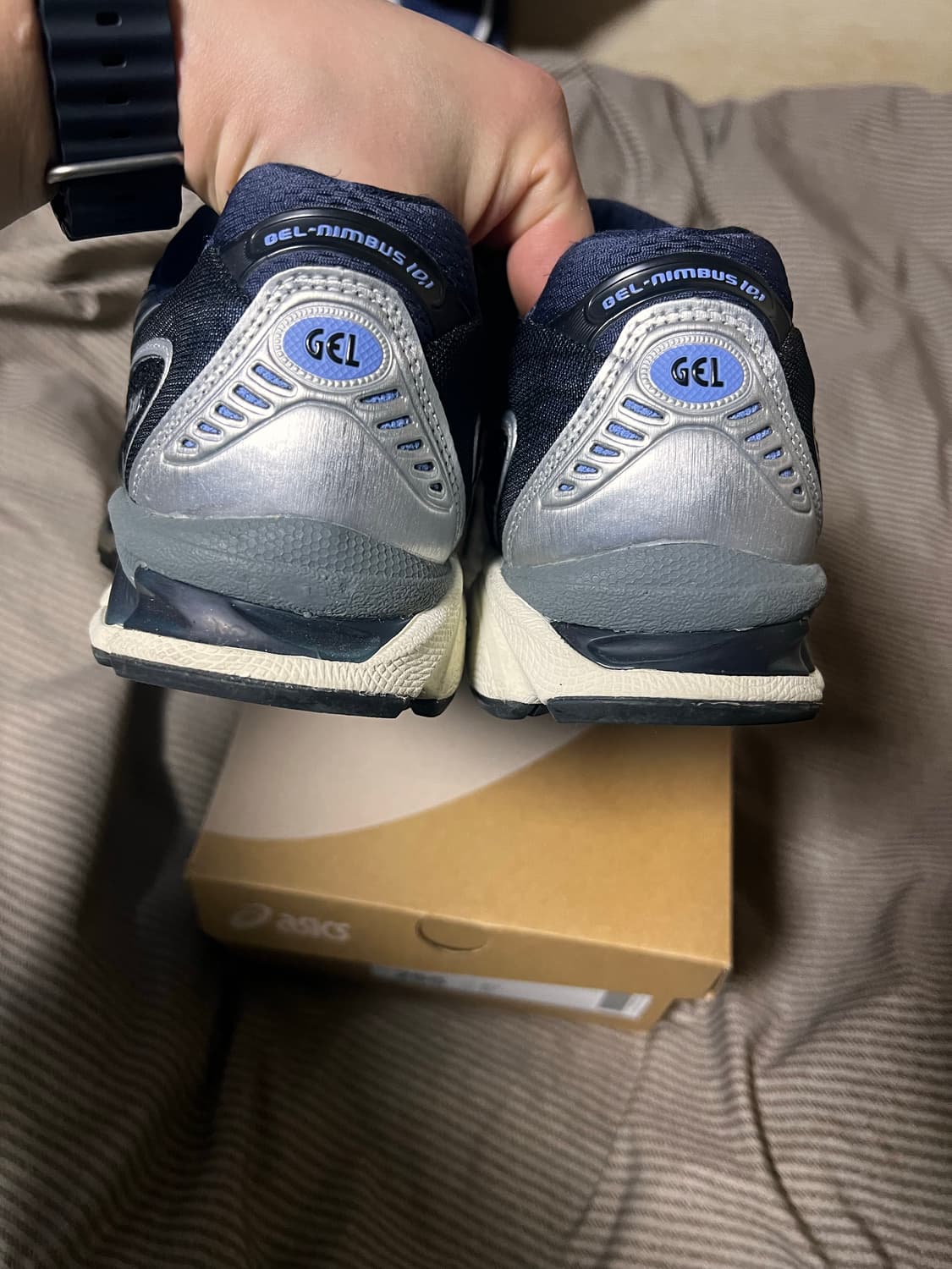 [255] 아식스 젤 님버스 10.1 블랙 미드나잇 상품이미지3