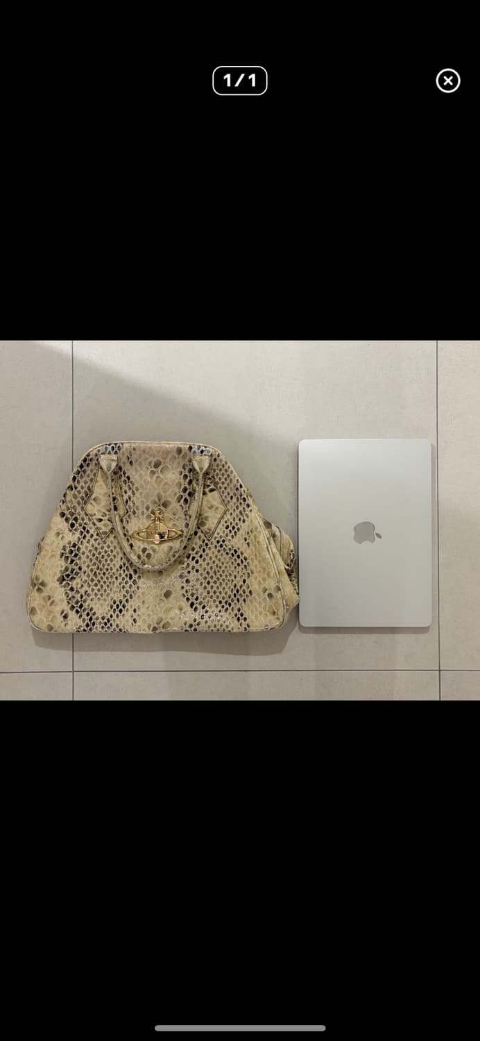 *급처 3월까지* 비비안웨스트우드 파이톤 뱀피가죽 가방 도트백 상품이미지5