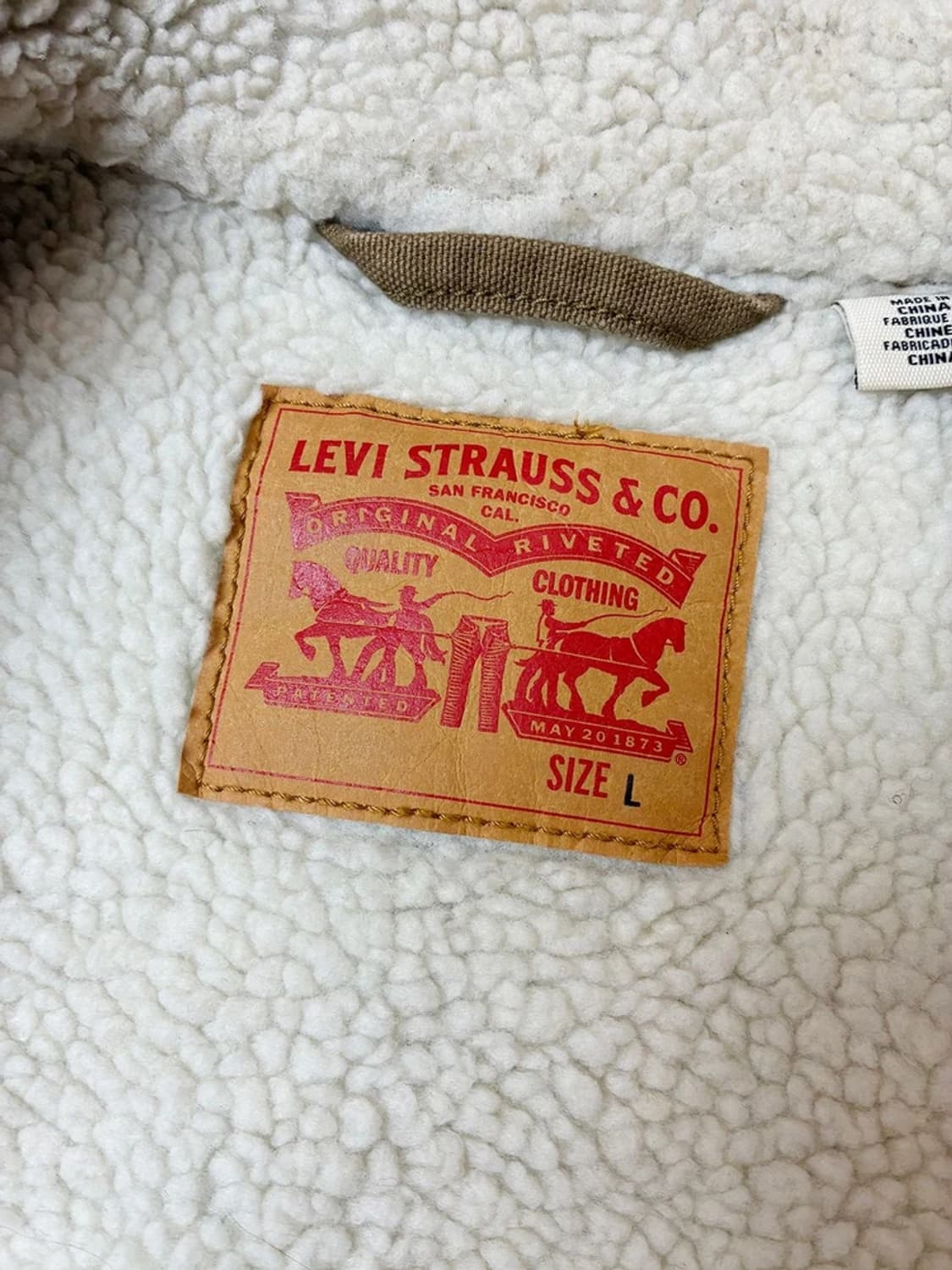 리바이스 양털 셰르파 데님 트러커 자켓 PN5227 상품이미지7