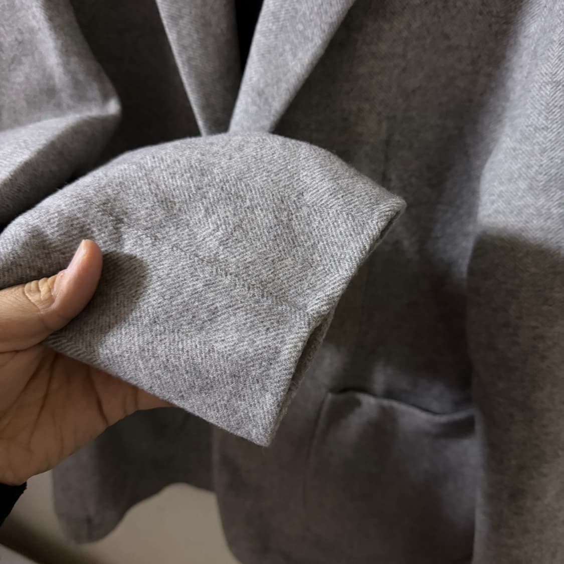 솔리드옴므 우영미 모&캐시미어 혼방 남성 자켓 52(남성 105정도) 상품이미지3