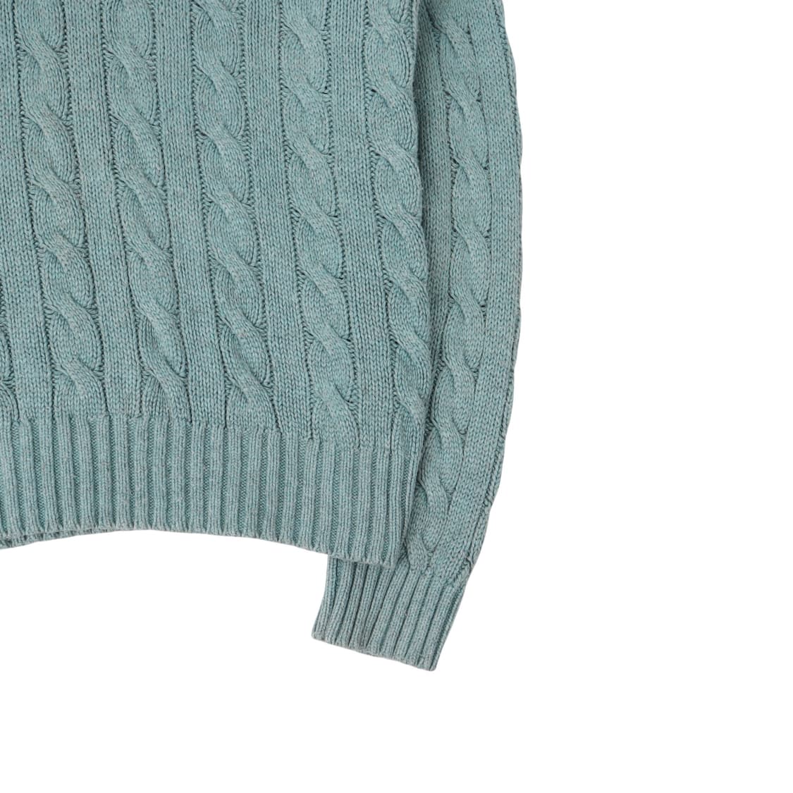 폴로 랄프로렌 민트 토글폴라 실크 케이블 니트 상품이미지4