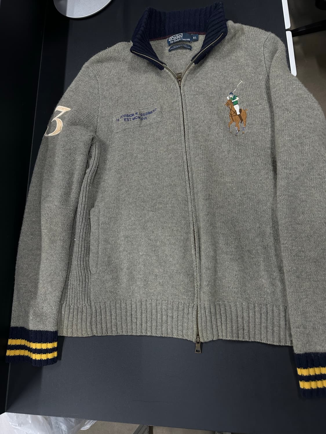 폴로 랄프로렌 빅포니 투웨이 램스울 니트 집업 자켓 상품이미지4