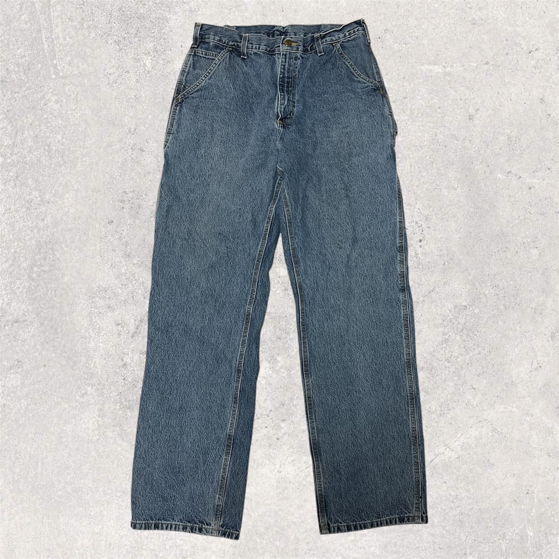 칼하트 B13 데님 싱글니 카펜터 팬츠 34 오리지널 던가리 MEXICO 상품이미지5