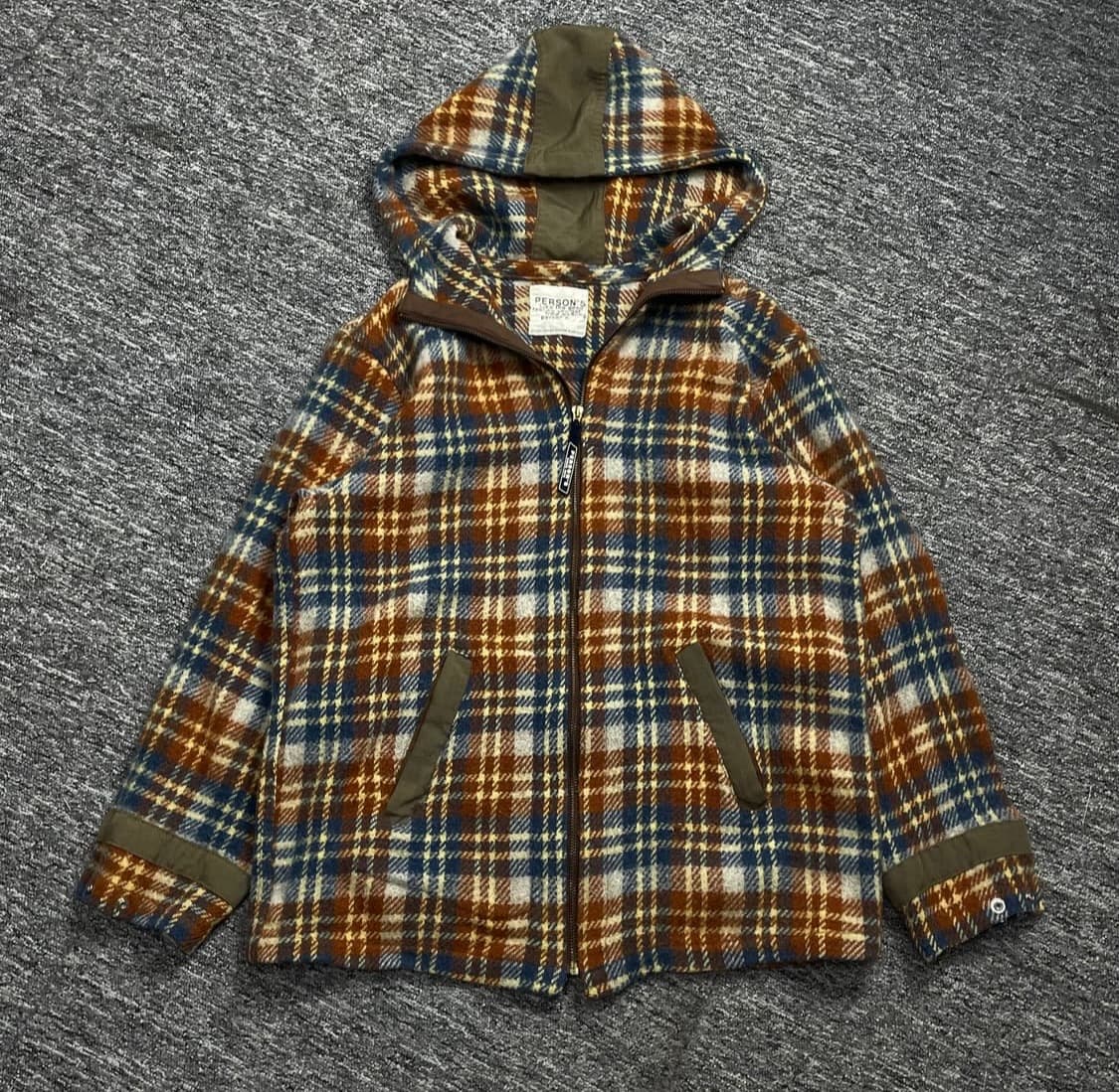 아메리칸 빈티지 타탄체크 백 포켓 후리스 자켓  상품이미지2