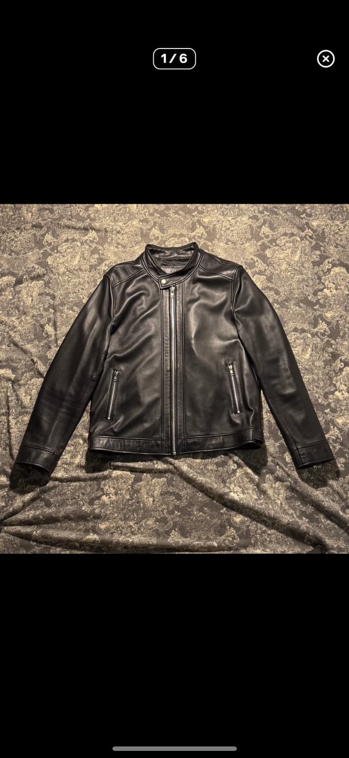 lambskin china collar leather jacket 상품이미지2