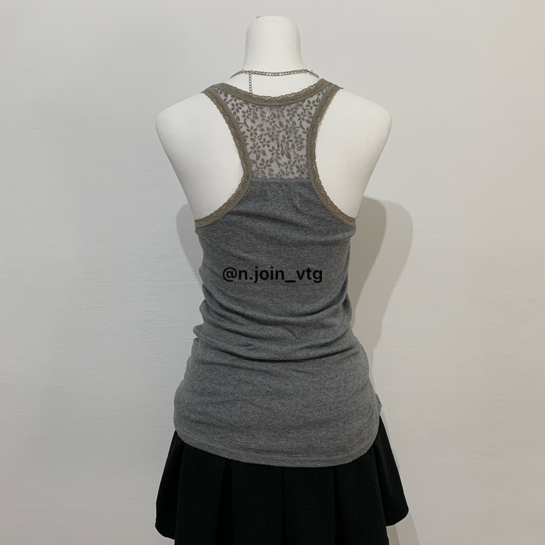 홀리스터 그레이 슬리브리스 탱크 탑 상품이미지3