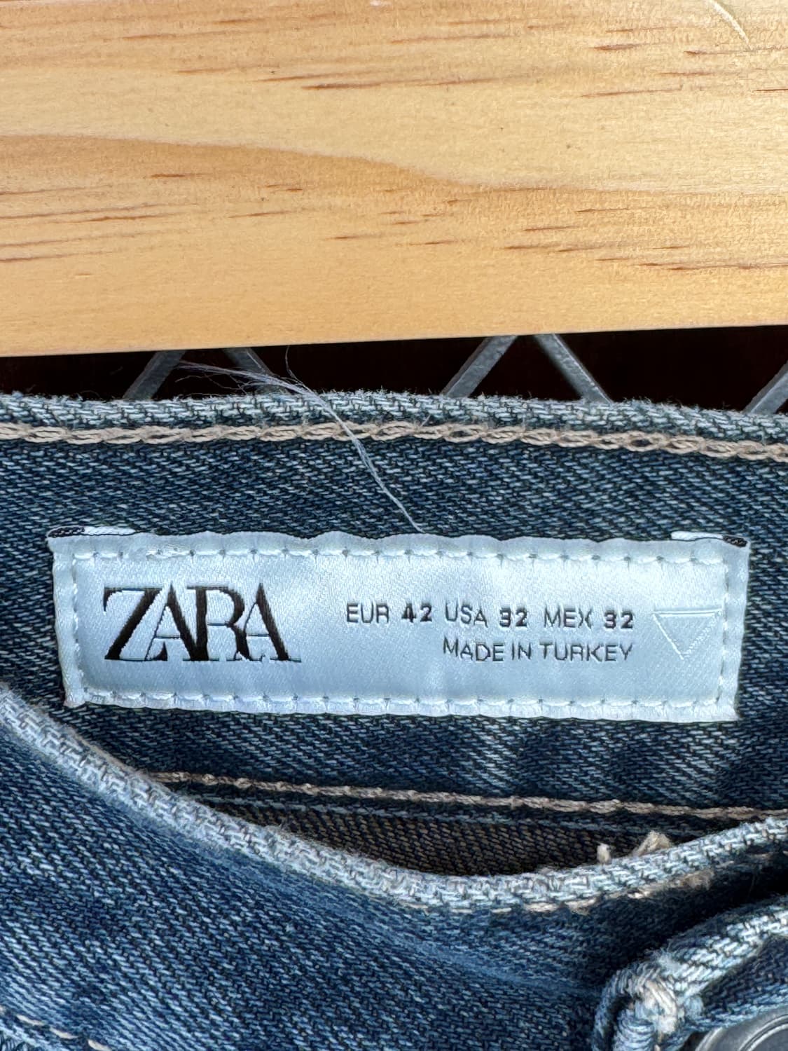 자라 플레어핏 바이커진 와이드 데님팬츠 34 상품이미지7