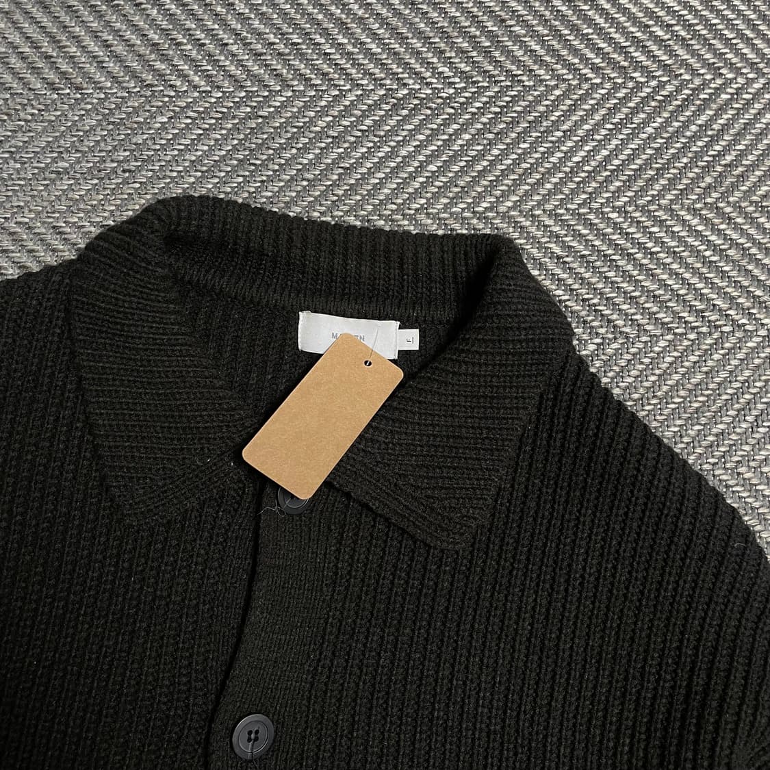 빈티지 미니멀 하이넥 카라 니트 가디건o 5210 상품이미지4