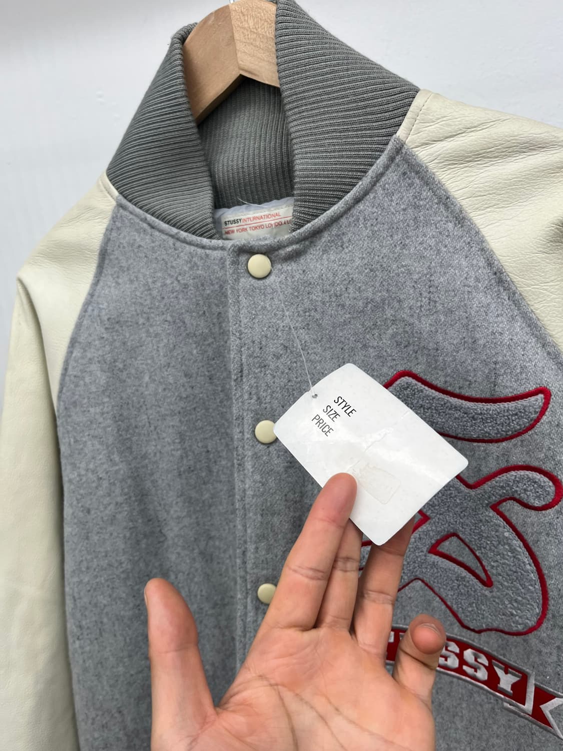 XL) DEAD STOCK 00's STUSSY VARSITY  상품이미지4