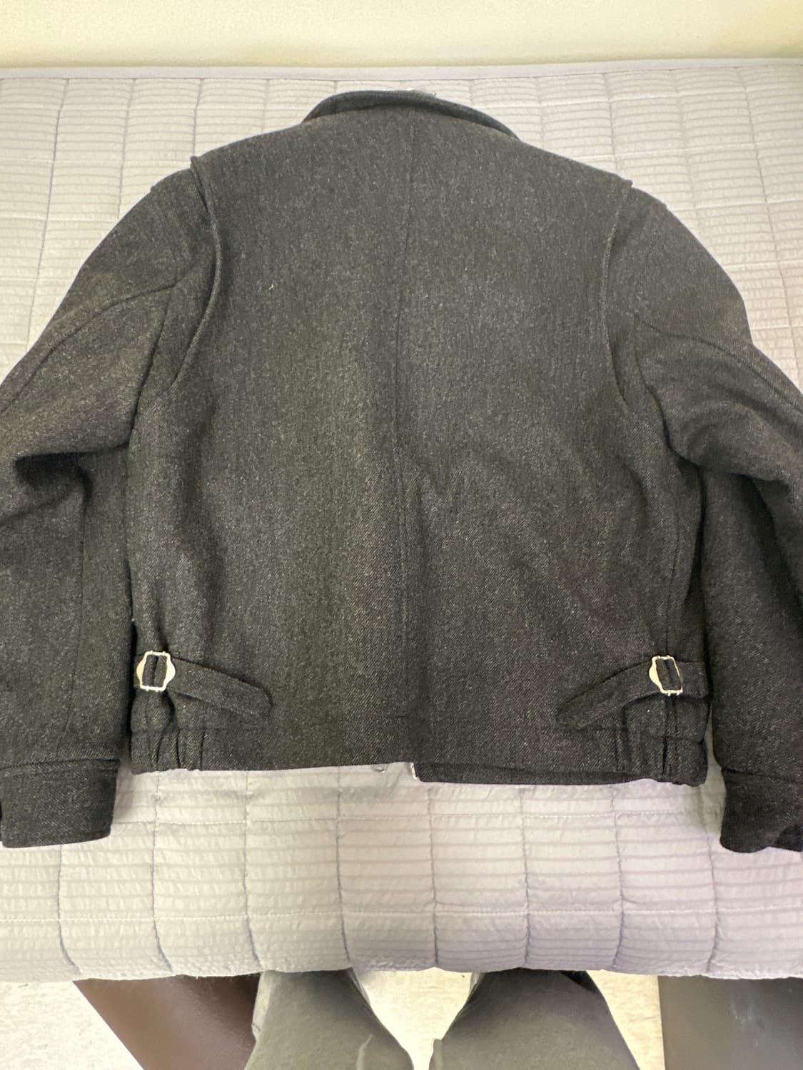 애프터프레이 클래식 A-2 울 블루종 차콜 상품이미지3