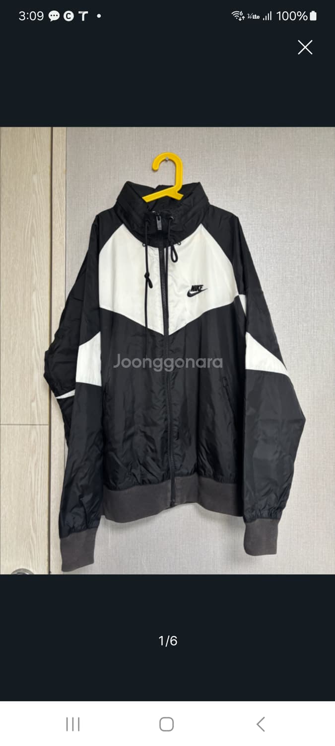 나이키 윈드브레이크.  M/L 상품이미지1