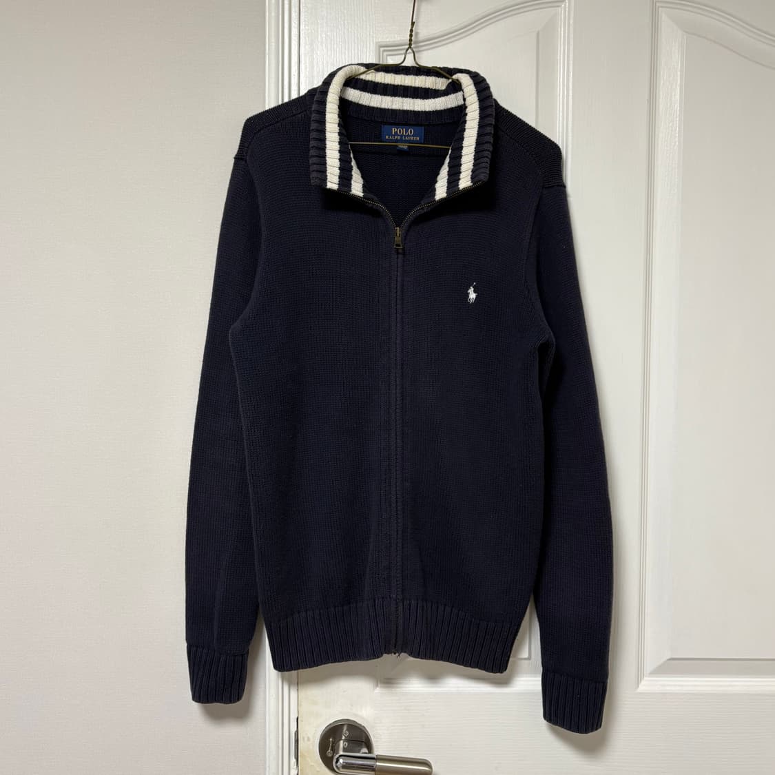 폴로 랄프로렌 니트 집업 (네이비) 상품이미지3
