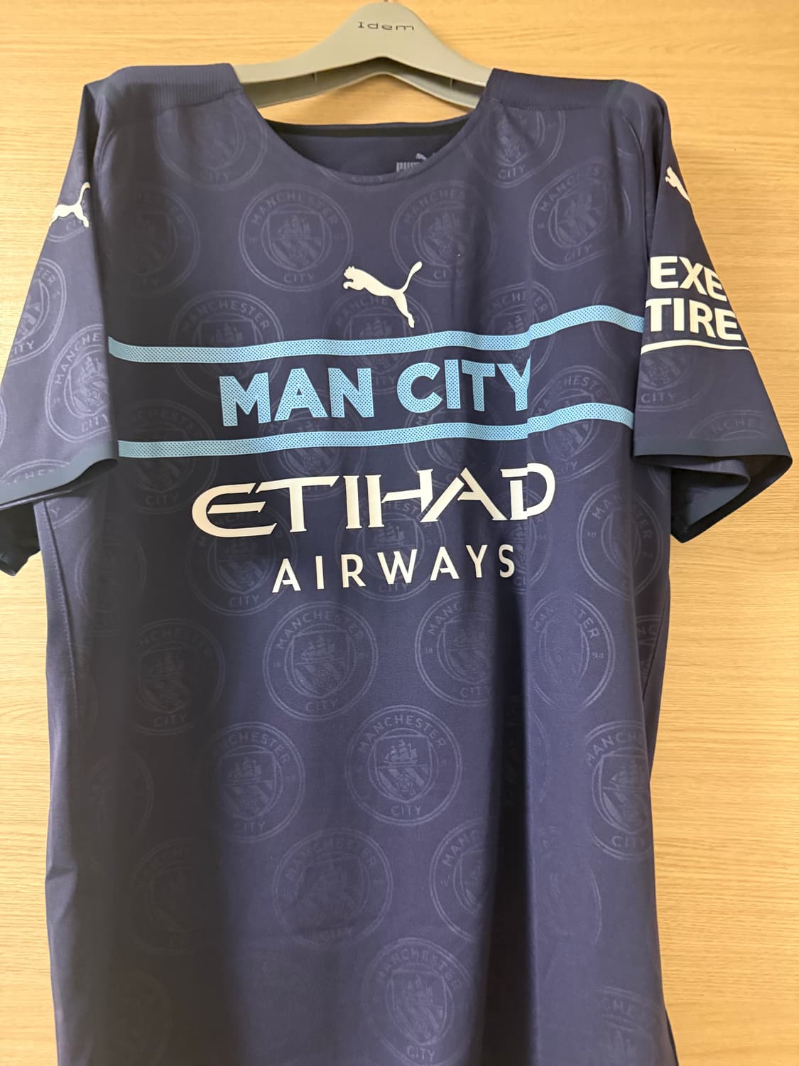 정품)맨시티 맨체스터시티 21/22 서드 어센틱 케빈 더브라위너 유니폼 상품이미지2