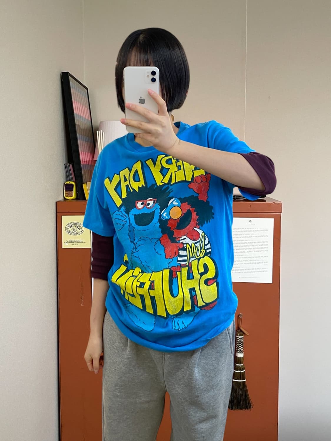 빈티지 1/2 티셔츠 (Man M) AA1061 상품이미지1