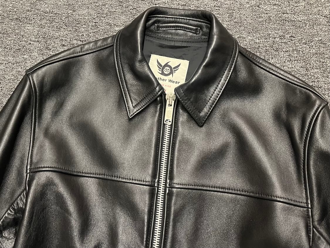 [95~100] 666 소가죽 라이더자켓 상품이미지2