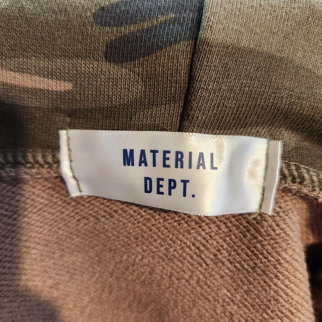 Material Dept. 카모 크롭 집업 후드 상품이미지2