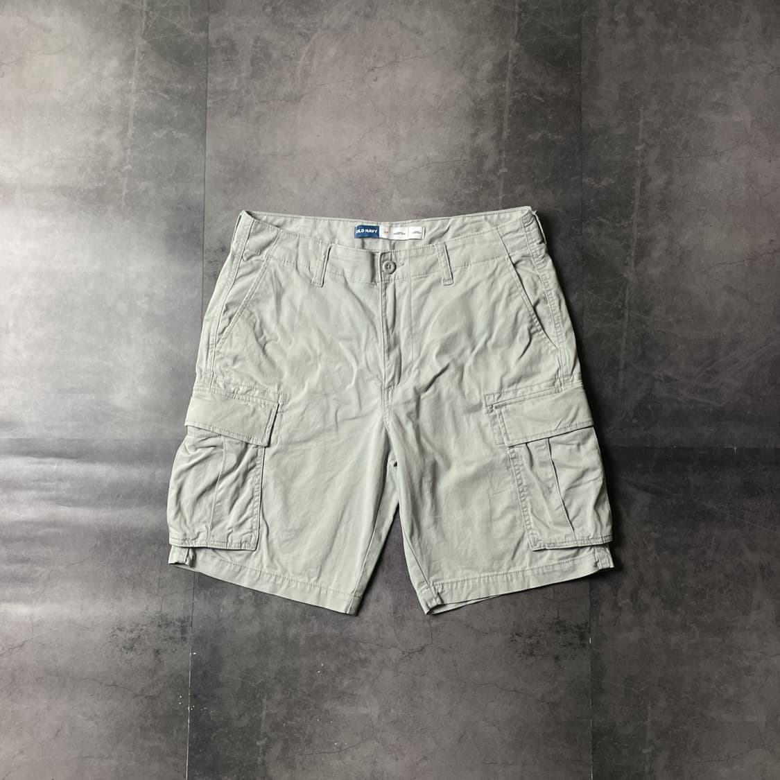 OLD NAVY 올드네이비 빈티지 라이트 카키 카고 하프팬츠 A00657 상품이미지1