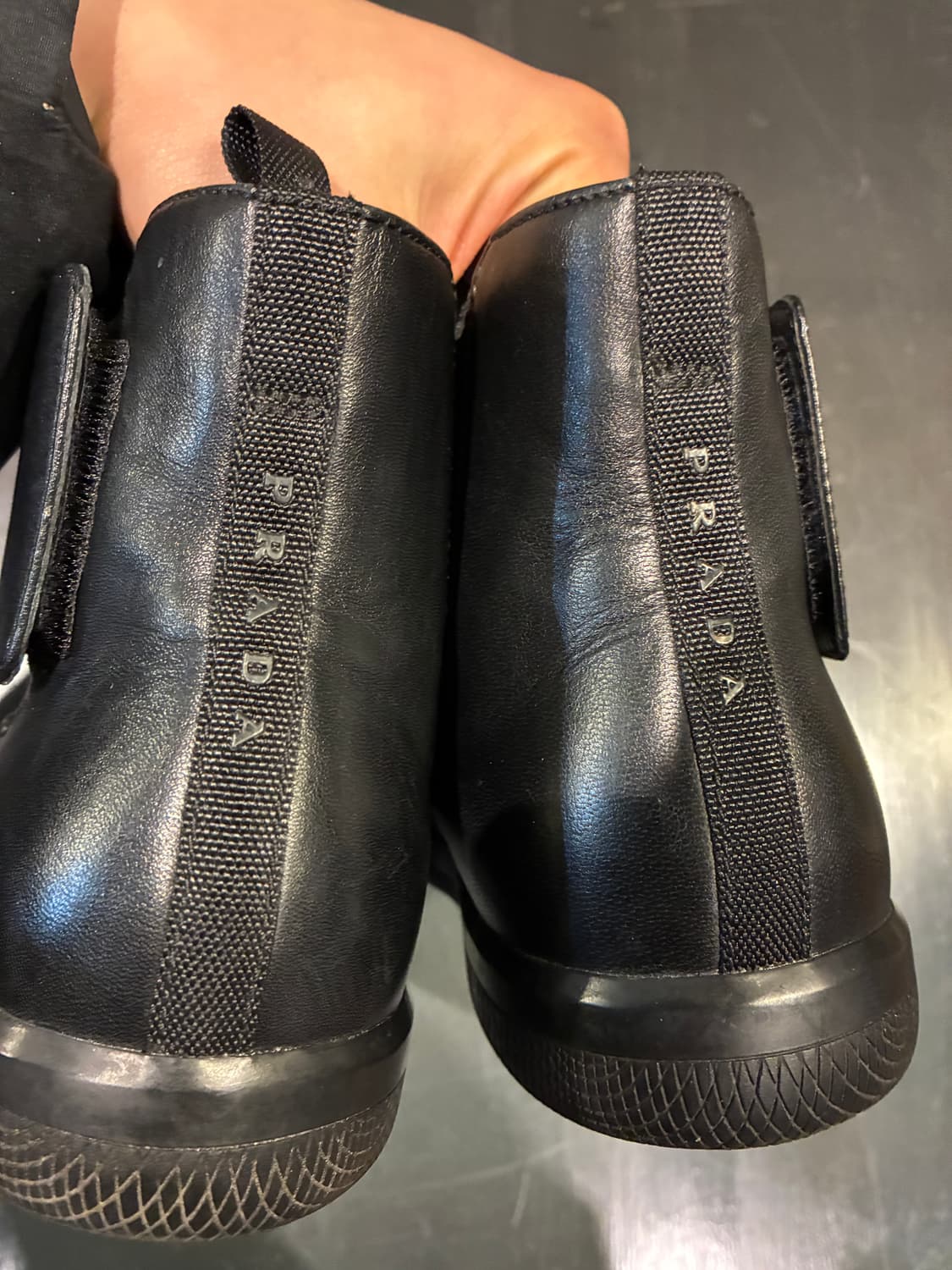 6.5) 프라다 토블락 벨크로 첼시 부츠 상품이미지2