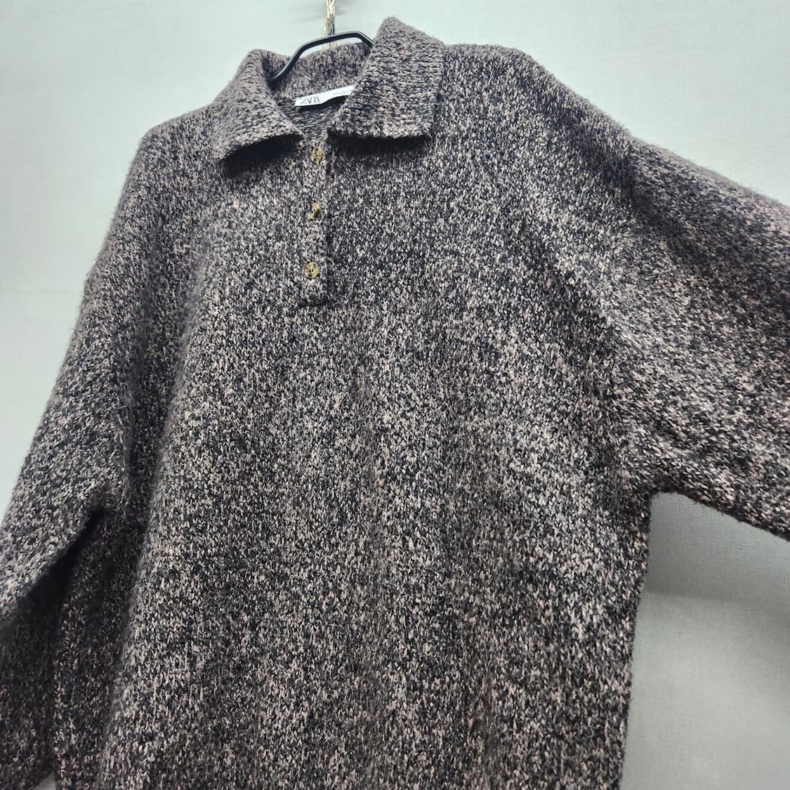 자라 카라 빈티지 디자인 니트 S(2XL) 상품이미지3