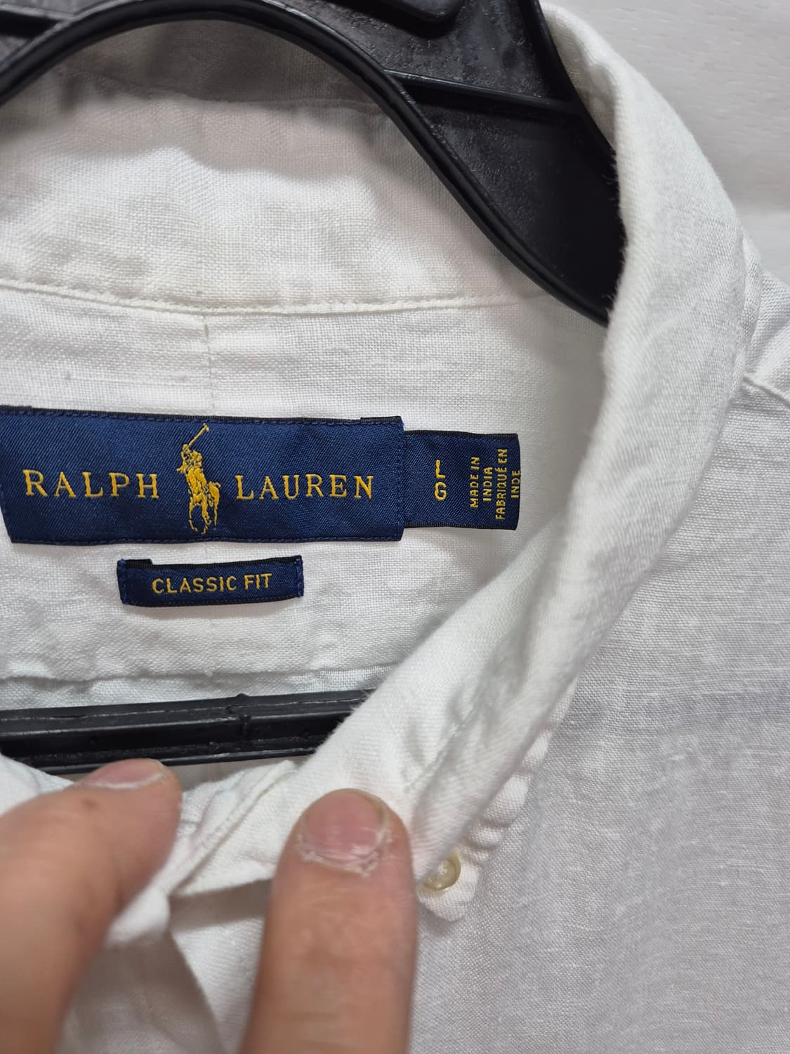 폴로 린넨 셔츠 화이트 상품이미지2