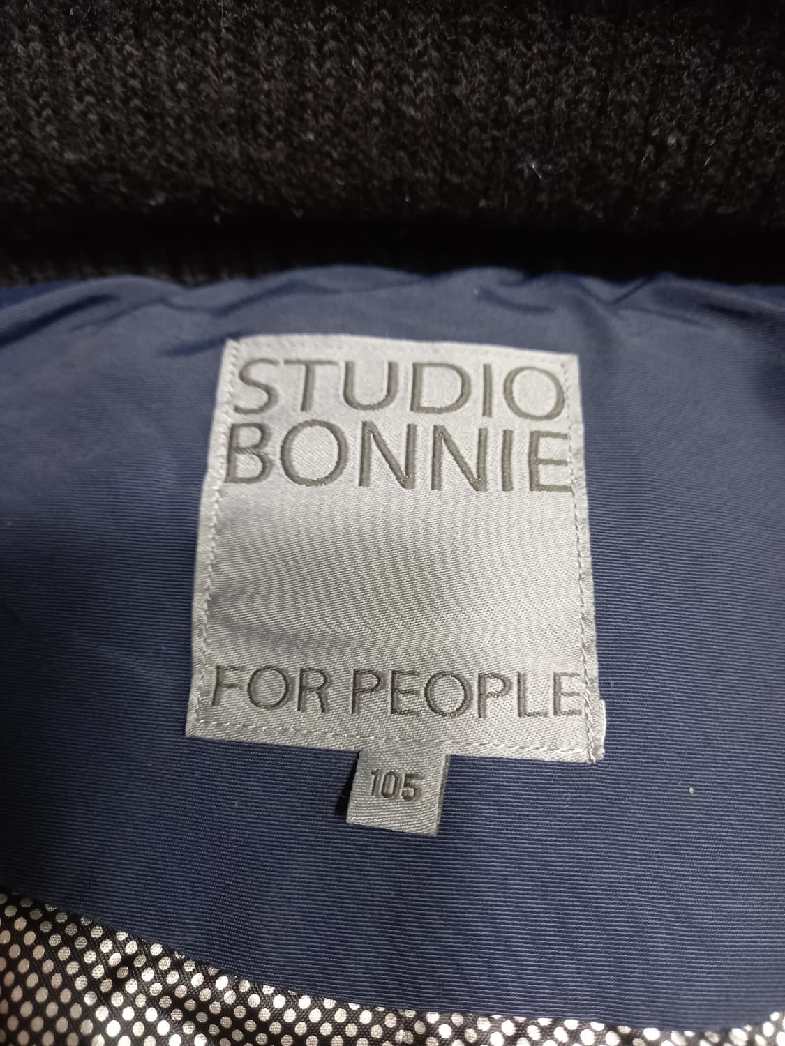 XL105 STUDIO BONNIE 덕다운 하프패딩 네이비 XL-451 상품이미지6