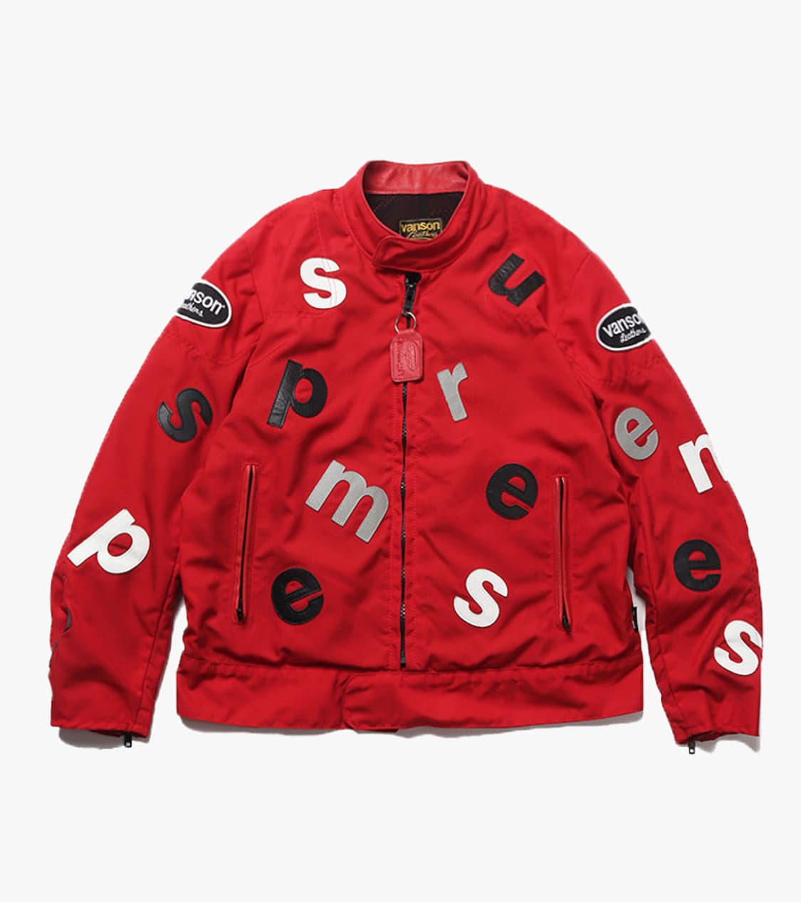 SUPREME X VANSON - LEATHER LETTER JACKET 상품이미지1