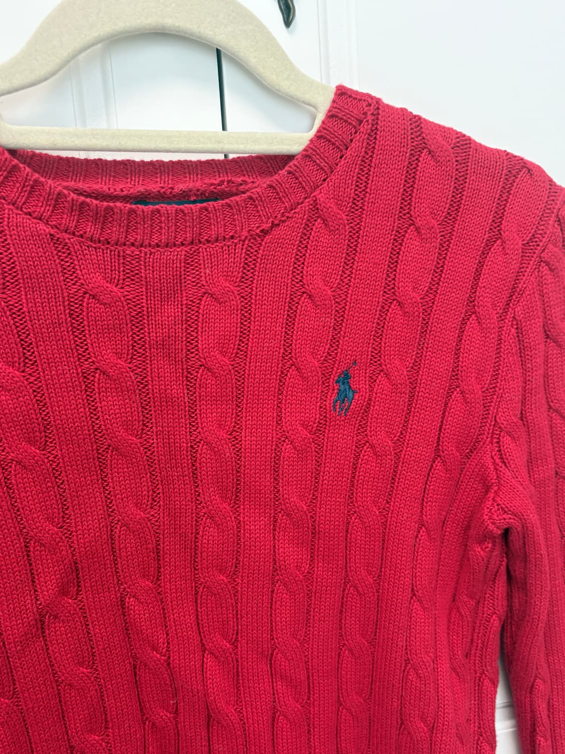 폴로 랄프로렌 여성 클래식 꽈배기 니트 xs 상품이미지2