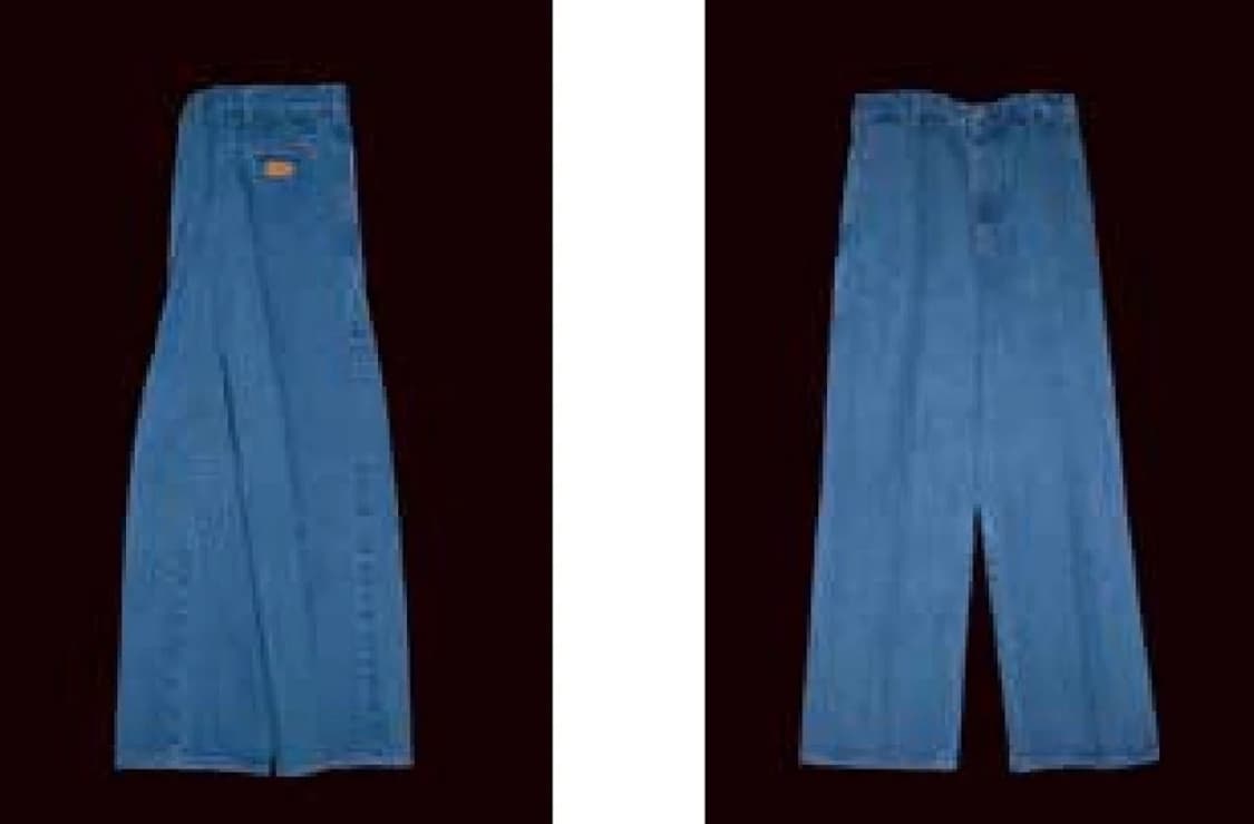 크리스타세야 블리치드 플리티드 데님 트라우저 M 상품이미지2