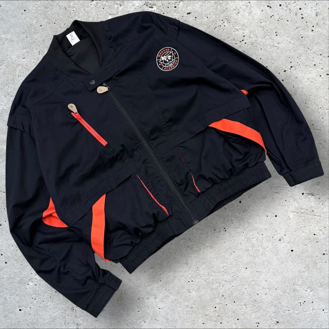 [S] 리복 아카이브 클래식 블랙 오렌지 자켓 C367 상품이미지1
