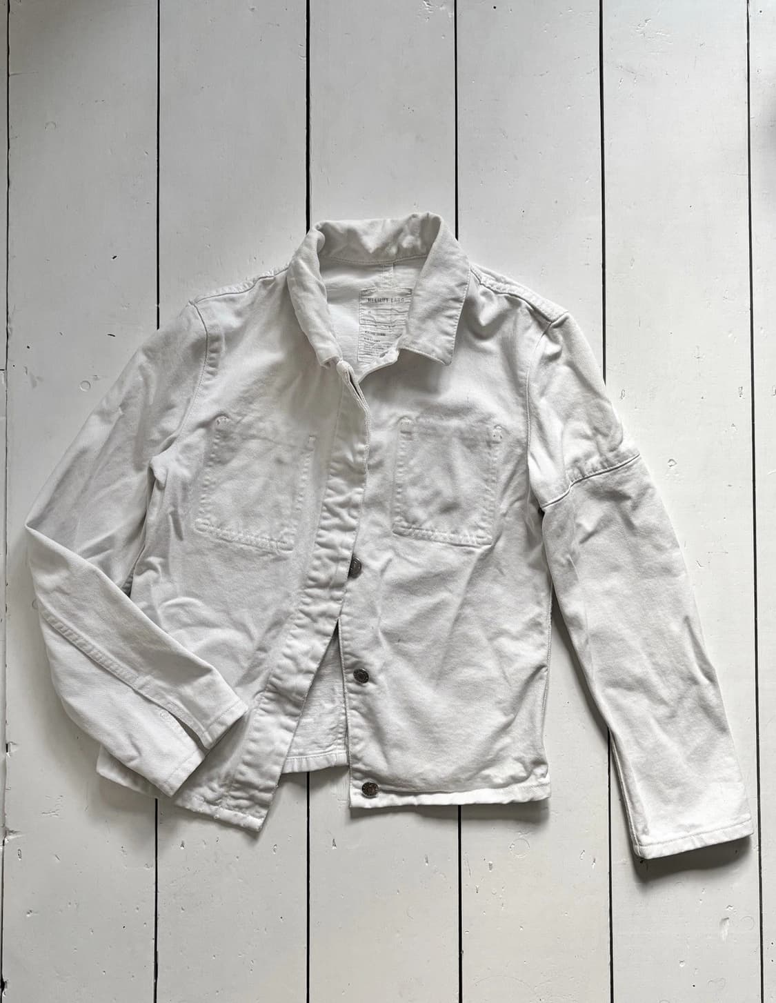 헬무트 랭 빈티지 화이트 데님 자켓 상품이미지1