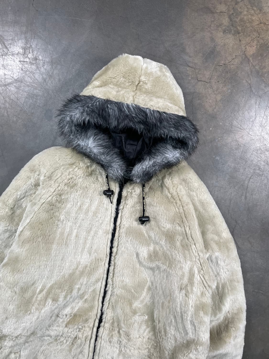 피코 퍼 후드 플리스 자켓 상품이미지2